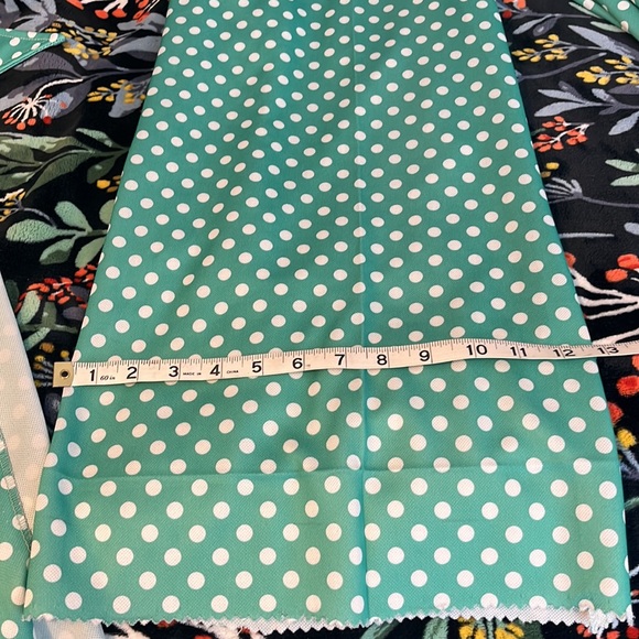 Vintage handmade polka dot polyester jumpsuit with matching shirt - Picture 9 of 16